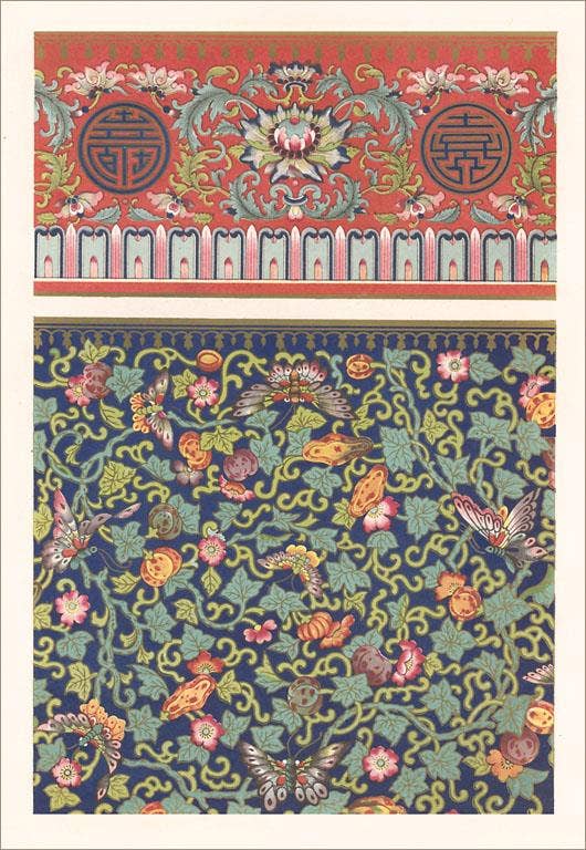 Found Image Press – wholesale Sticker – Sticker DA-613 Oriental Floral Patterns0