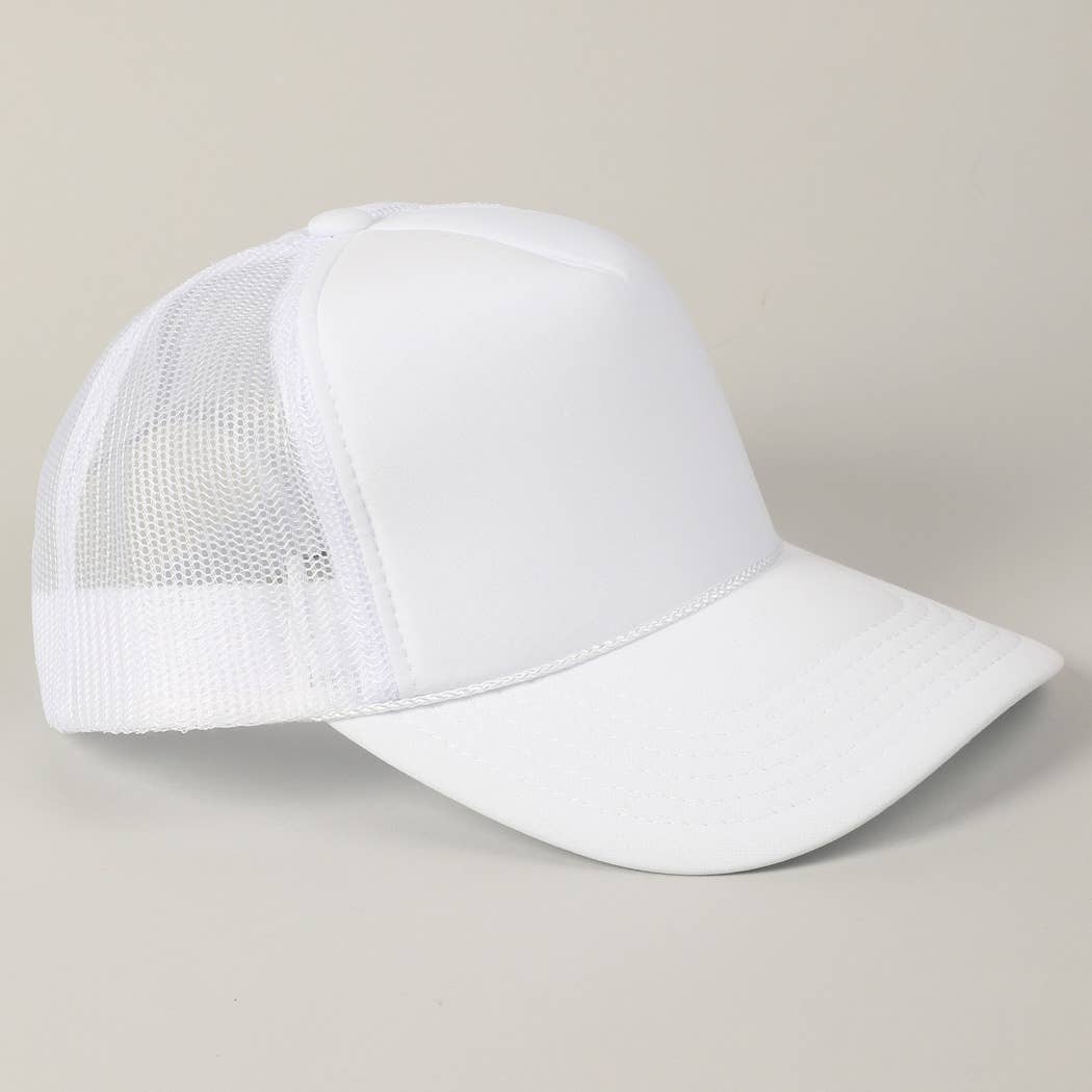 Fashion City - Wholesale Trucker Hat - Unisex - Solid Color OTTO 5-Panel Foam Mesh Back Trucker Hat26