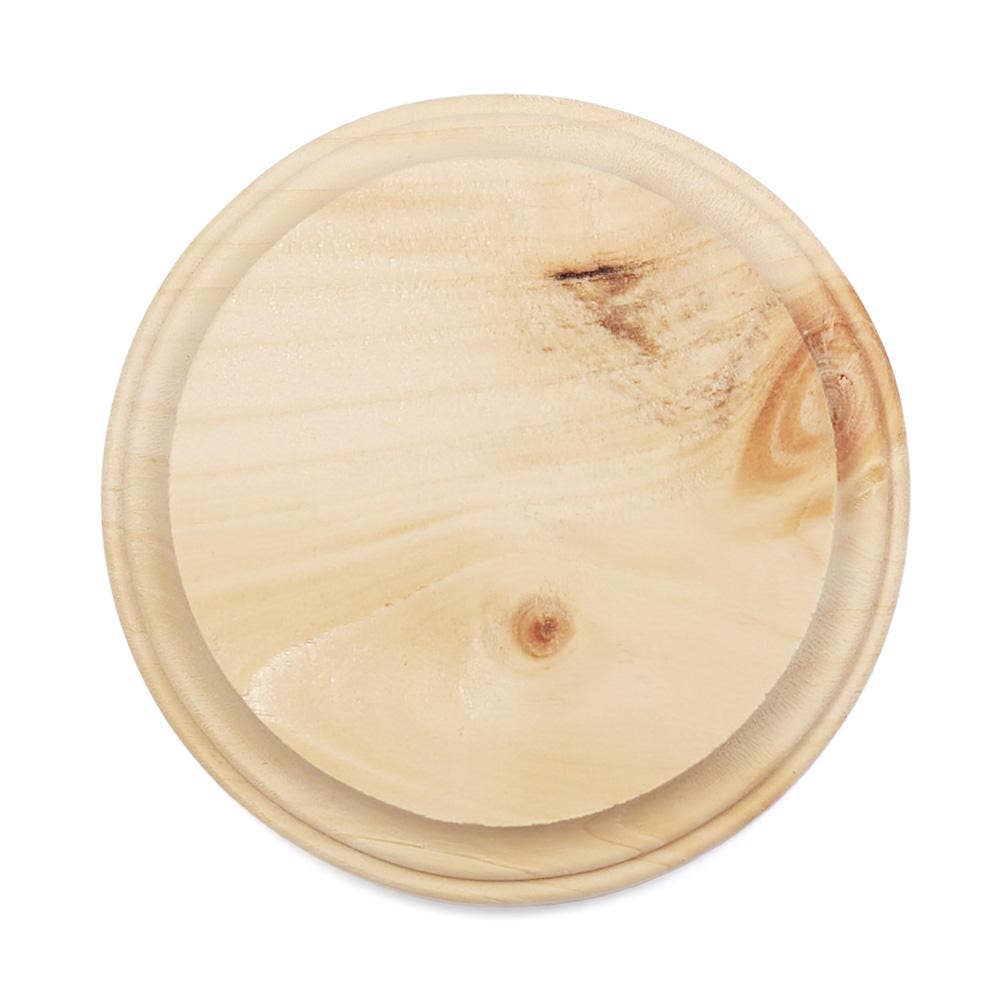 Factory Direct Craft - Wholesale Plaque - 4" Dia. x 3/4" Thick - Unfinished Wood Round Circle Plaque3