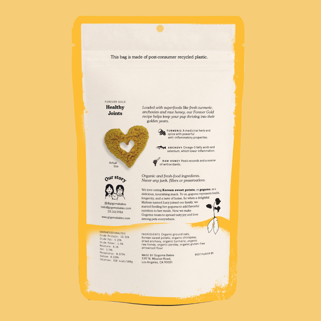 Gogoma - Wholesale Pet Treats - Dog - Turmeric + Anchovy Whole Food Dog Treat for Mobility2