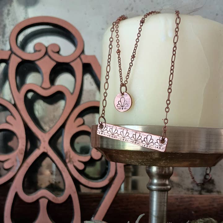 Western Fancy Print Necklace for wholesale by Little Wander Shop