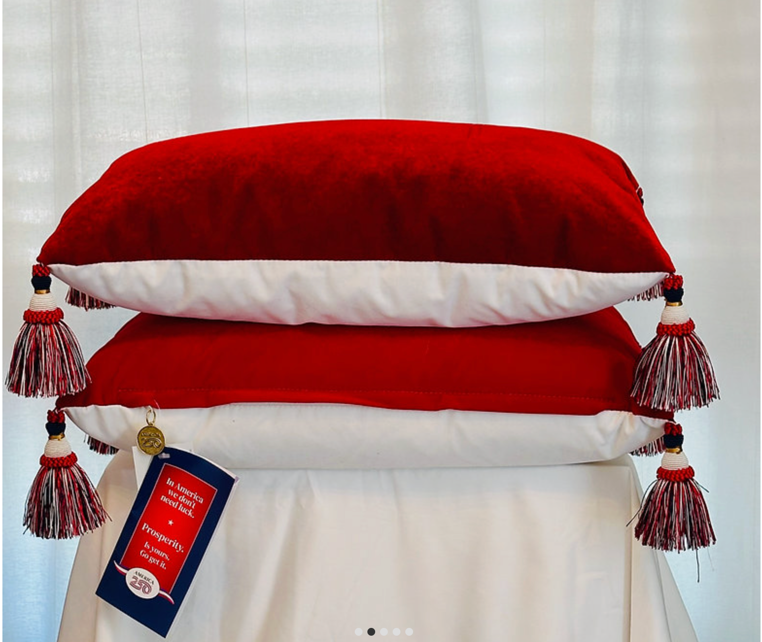 American Prosperity Pillow - America 250 licensee - Wholesale Lumbar Pillow - The Spirit American Prosperity Pillow - lumbar3