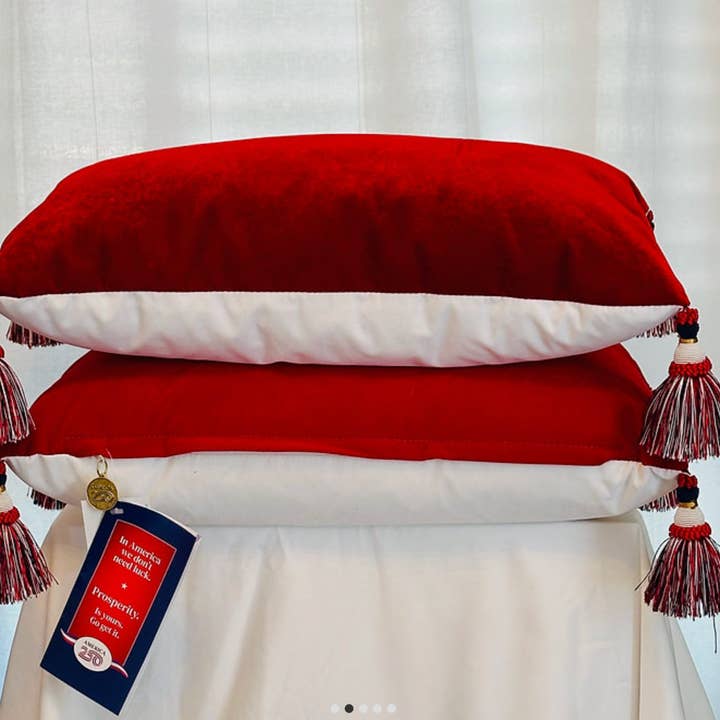 American Prosperity Pillow - America 250 licensee - Wholesale Lumbar Pillow - The Spirit American Prosperity Pillow - lumbar3