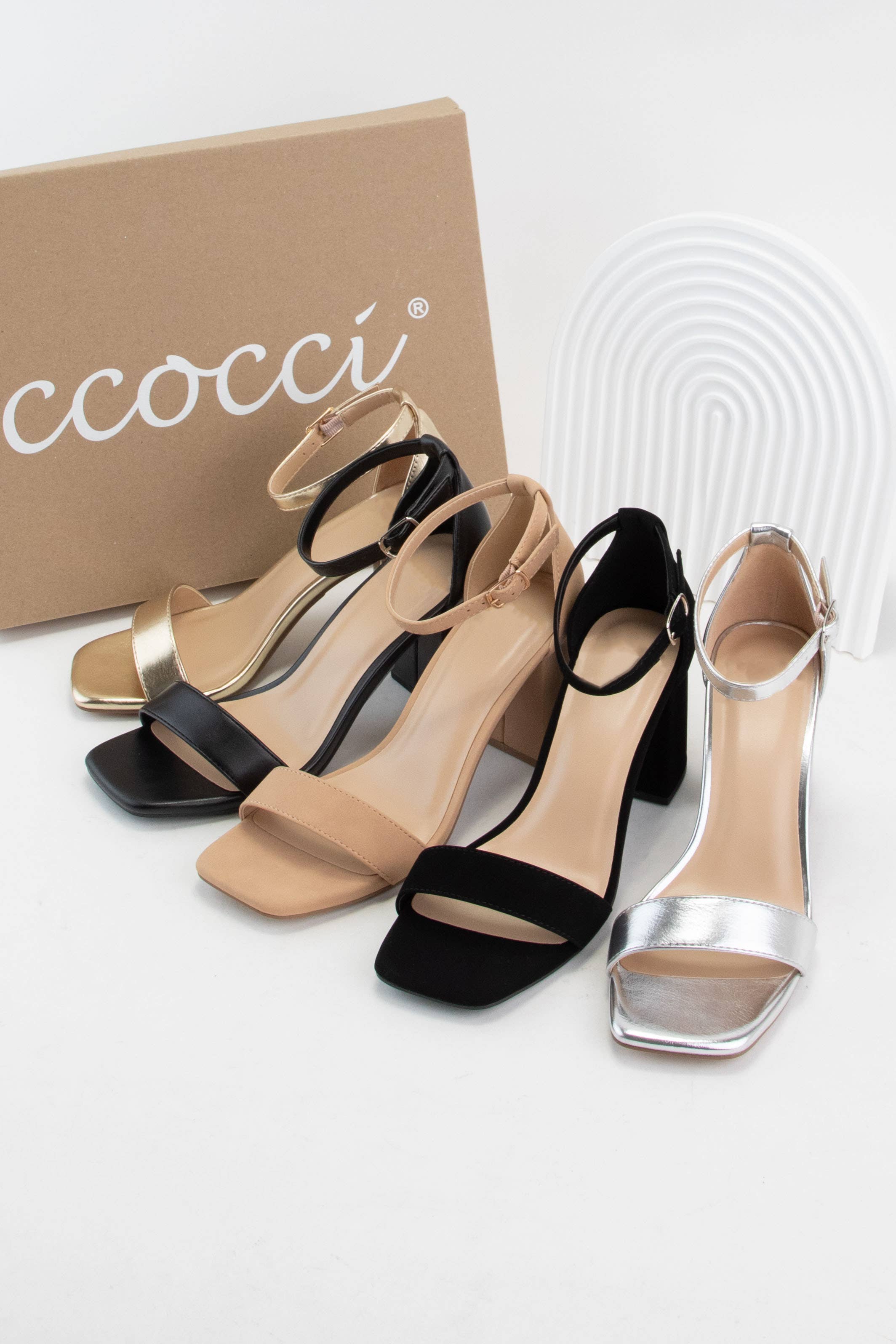 CCOCCI – wholesale High heels – Women’s – LARCH OPEN TOE ANKLE WRAP BLOCK PUMPS6