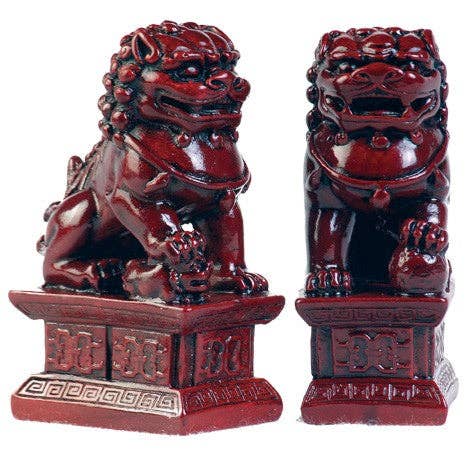 Original Source - Wholesale Decorative Figurine - Fu Dogs - Red