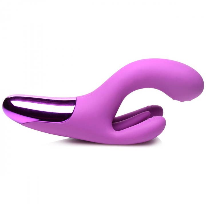 10X Triple Rabbit Silicone Vibrator for wholesale by Bang Toys