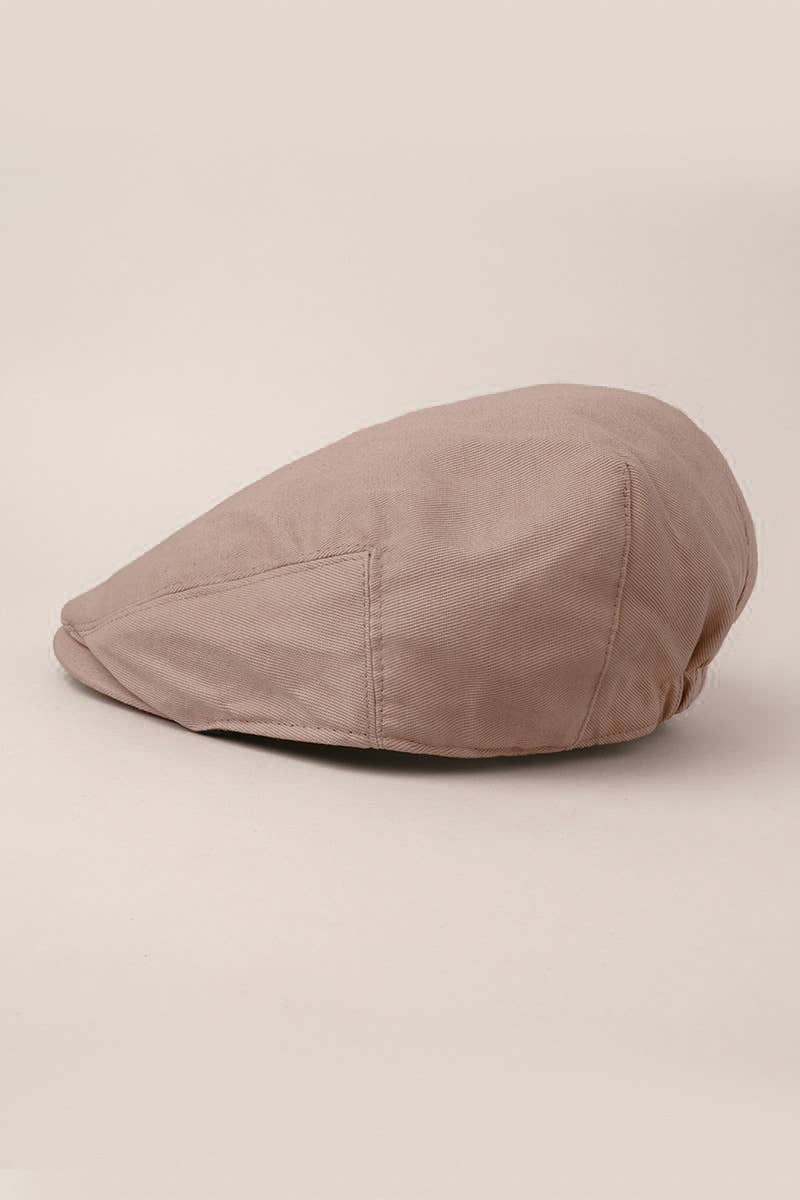 Fashion City - Wholesale Newsboy/Schoolboy Hat - Men's - Men's Solid Plain Cotton Newsboy Ivy Cap1
