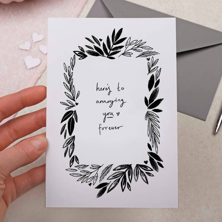 Making Meadows Ltd - Wholesale Valentine's Day card - Annoying Valentine Card | Anniversary Card | Funny Love Card1