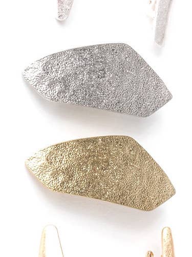 Cynthia Brushed Rock Barrette for wholesale by Ficcare