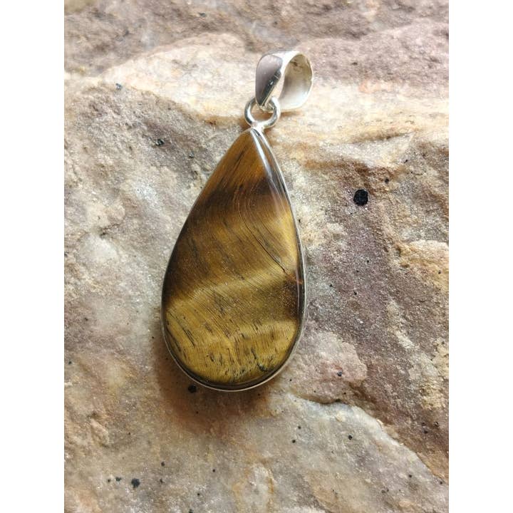 Pendente Unissexo Prata 925 Natural Tiger por atacado de SILVER CAVE