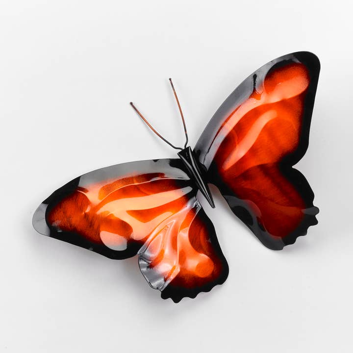 Décoration de jardin papillon en cuivre pour la vente par Haw Creek Forge, LLC