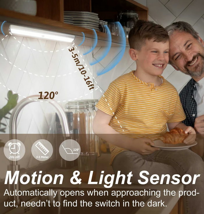 LEPOTEC INC - Wholesale Light Bulb/Puck - 6 Pack Wireless Motion Sensor Under Cabinet Light4