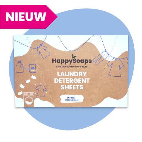 HappySoaps - Wholesale Laundry Detergent Powder/Pods - Laundry Sheets - White Laundry - 35 pieces
