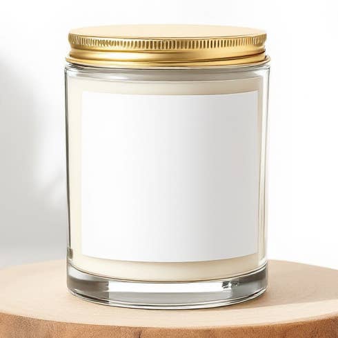 7 oz White Label Candles for wholesale by Halo Candle Co.