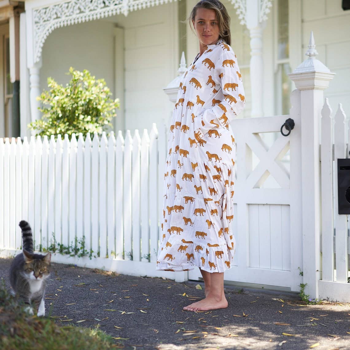 Glamthread - Wholesale Dress – Women's - 'Elegantly Exotic' 100% Cotton Maxi Dress2