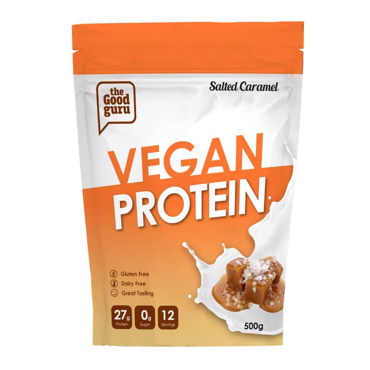 The Good Guru – Großhandel Protein-/Superfood-Pulver – Veganes Proteinpulver Gesalzenes Karamell