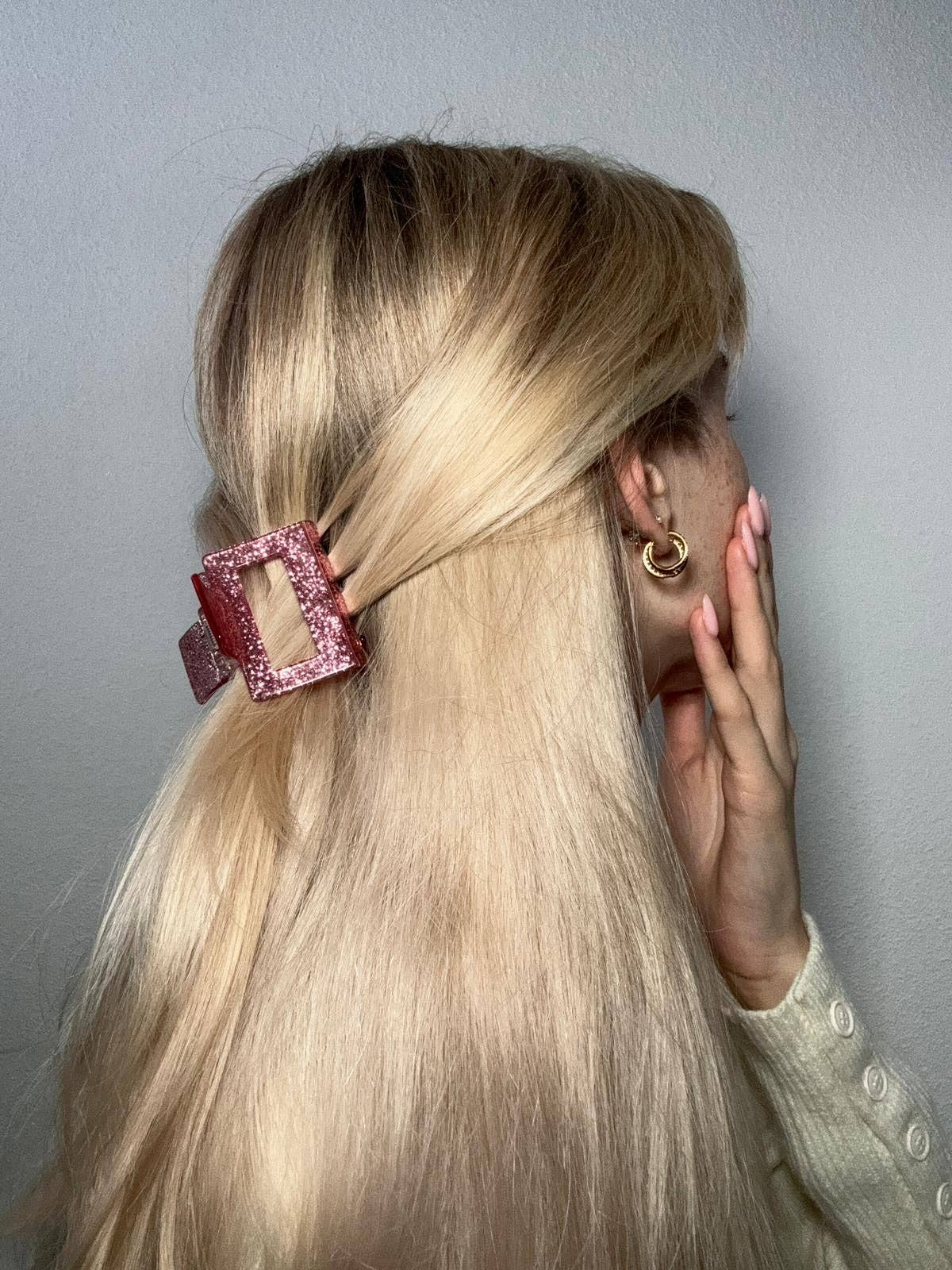 by Vivi. e. K. - Wholesale Hair Clip - Women's - Haarklammer Square Orchid1