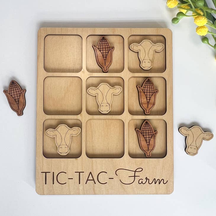 Wholesale Farmer Gift - Tic-Tac-Toe Farm Game - Customizable for your store  - Faire