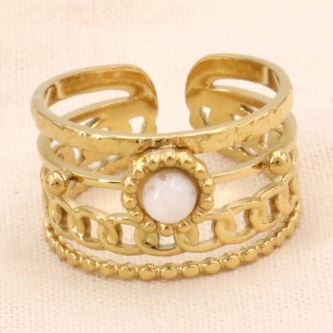 Multi-band ring stainless steel cabochon stone 0424023 and other Purchase Wholesale multi pierre. Free Returns & Net 60 Terms on Faire trending on Faire.