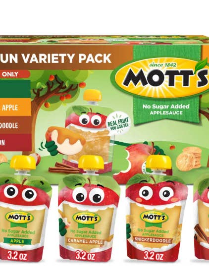 Motts Fall Apple Fun Variety Pack 3.2 oz X 24 Pouches for wholesale by iSweet.ca