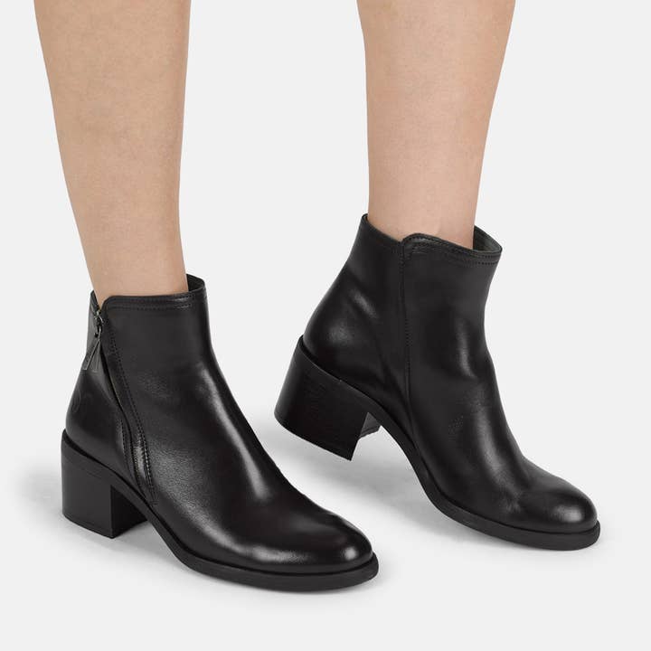 Mira E289 Anilex Zwarte Dames Enkellaarzen voor wholesale door Felmini