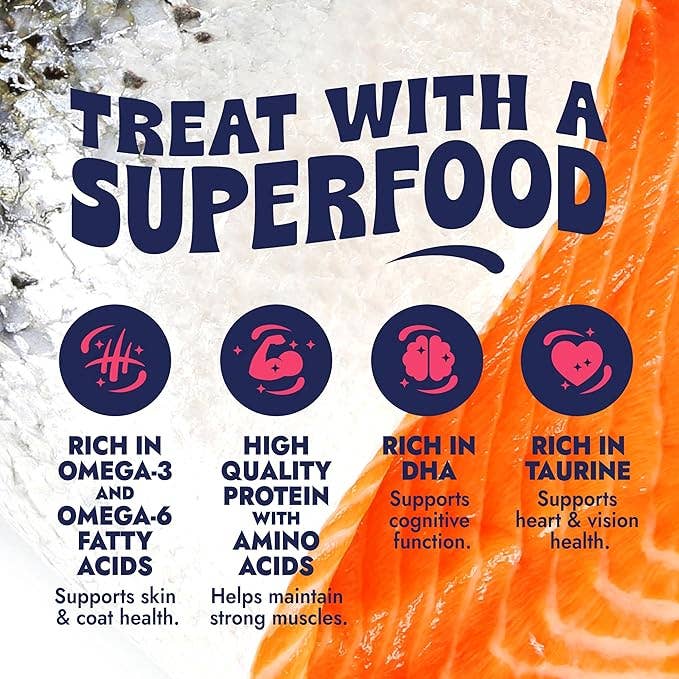 Finfare Pet Foods - Wholesale Pet Treats - Dog - Freeze-Dried Salmon Nuggets for Dogs, 9oz5