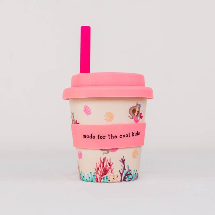 KoKocino - Wholesale Drinking glass/cup – Kids & Baby - Mermaid Dreams Babyccino cup + Straw + Pop-it toy 120 ml2