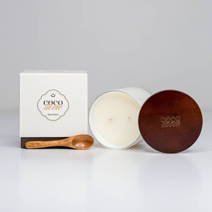 Candela da massaggio profumata Bourbon Coco La Vie per la vendita all'ingrosso da parte di Coco La Vie Home Fragrance + Apothecary