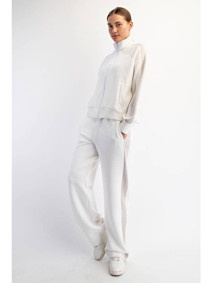 Rae Mode - Wholesale Athletic Jacket - Women's - MODAL SCUBA STRIPING ZIP UP JACKET13