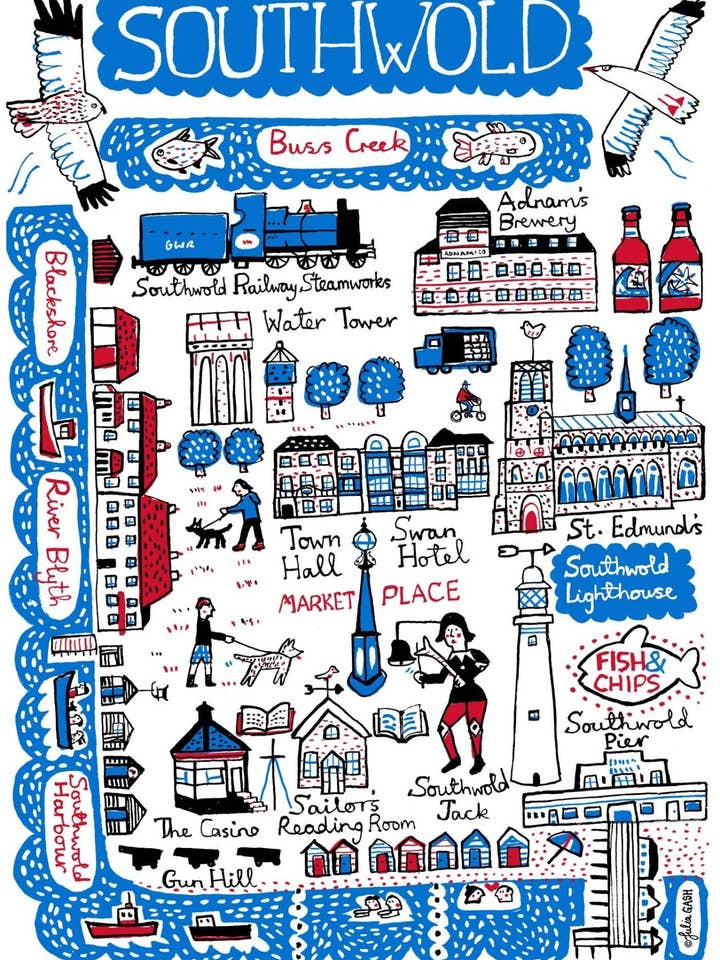 Southwold Prints & Cards for wholesale by Julia Gash
