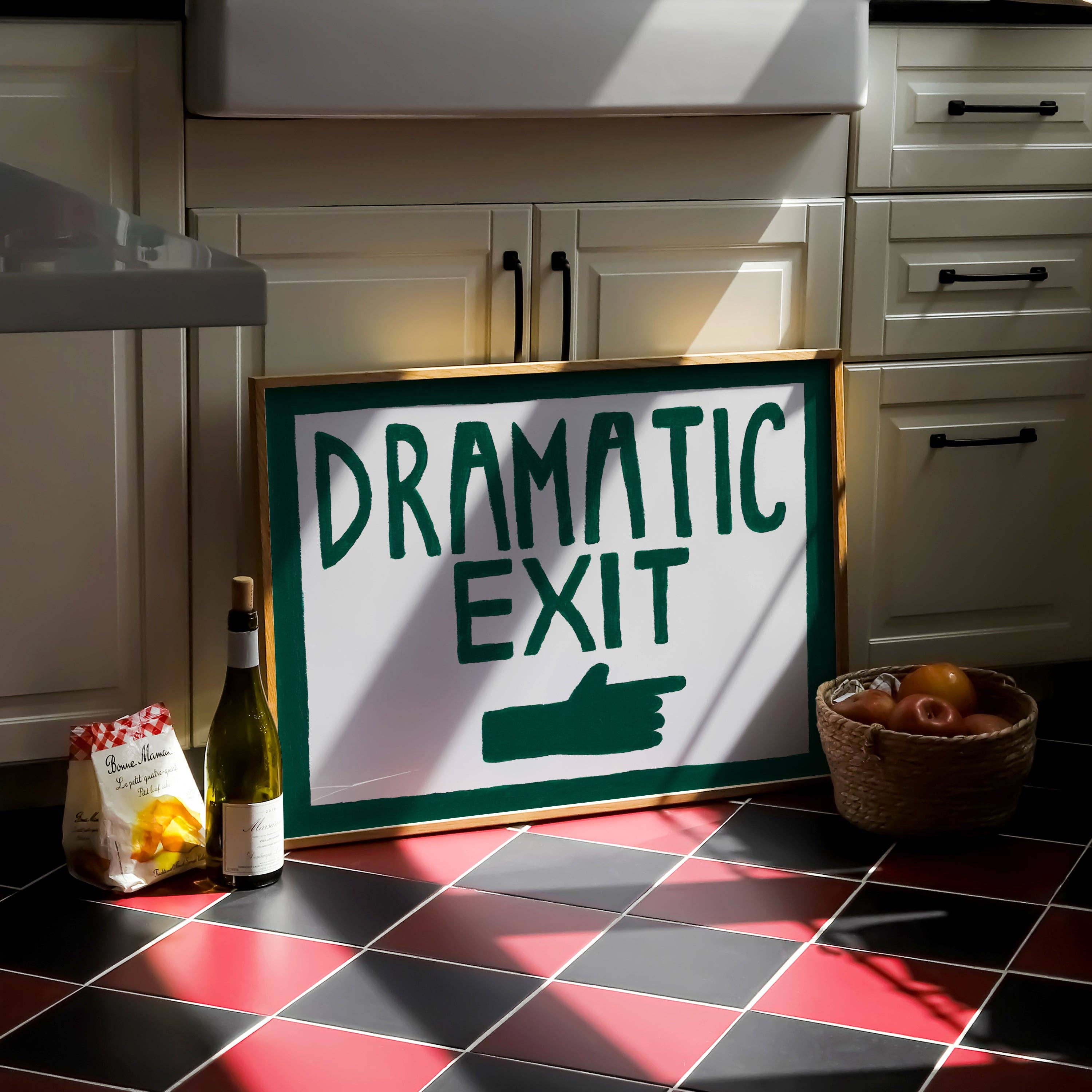 Lune Club - Wholesale Art Print - Dramatic Exit Hand Painted Print4