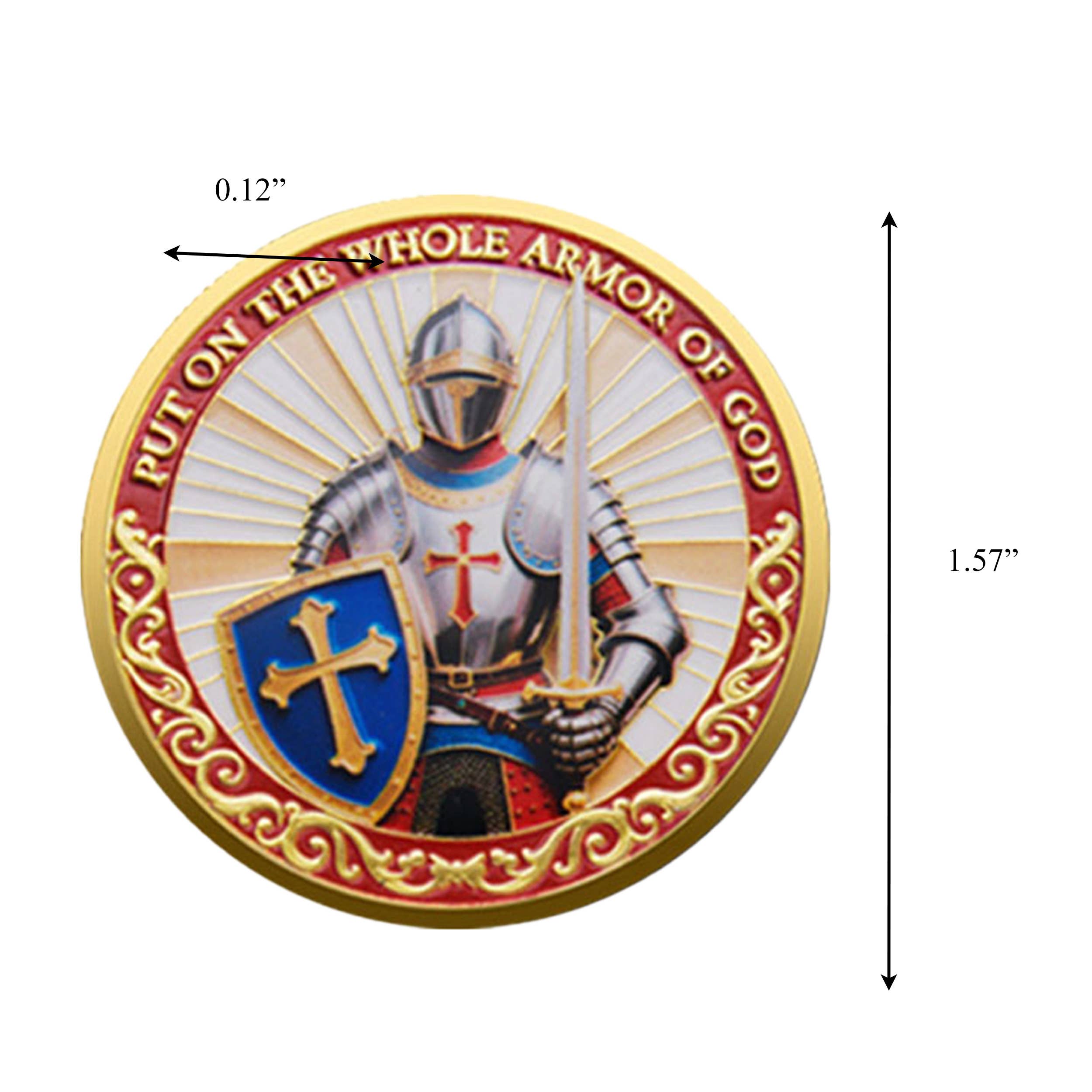 Blinkee.com, LLC - Wholesale Keepsake Coin/Token - Guardian Edition Put on the Whole Armor of God Coin2