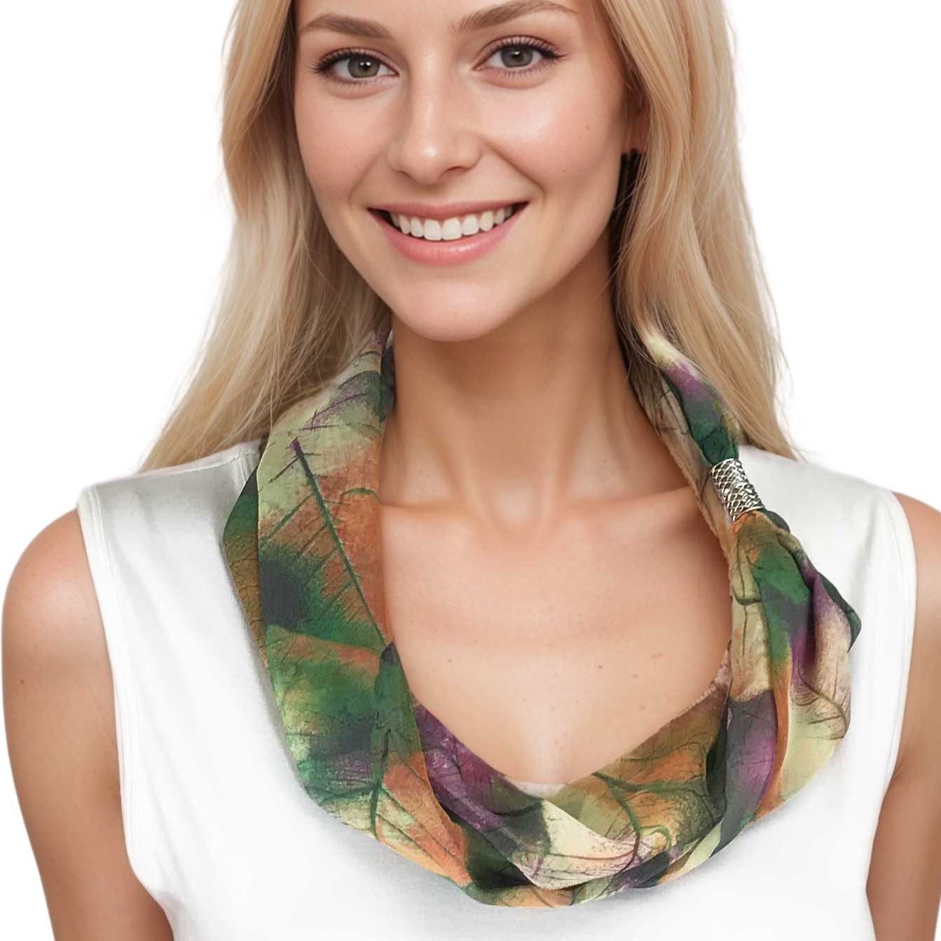 The Magic Scarf Company - Wholesale Scarf – Women's - 2901 - Magnetic Clasp Silky Dress Scarves8