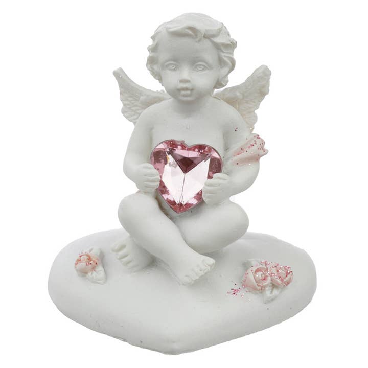 Puckator Ltd - Wholesale Ornament - Peace of Heaven Heart of the Rose Cherub Figurine2