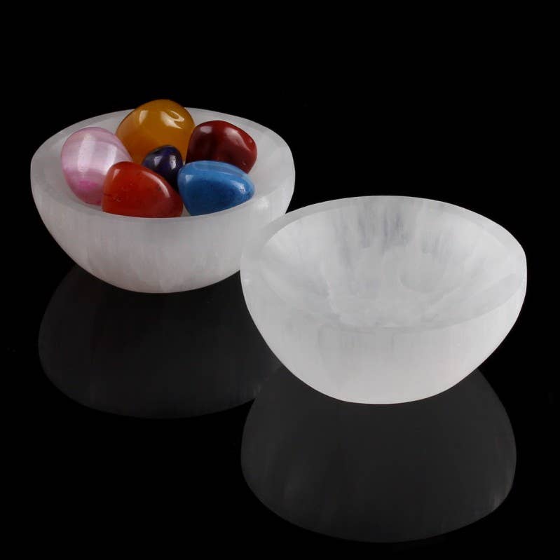 UniArt - Wholesale Ornament - Natural selenite bowl2