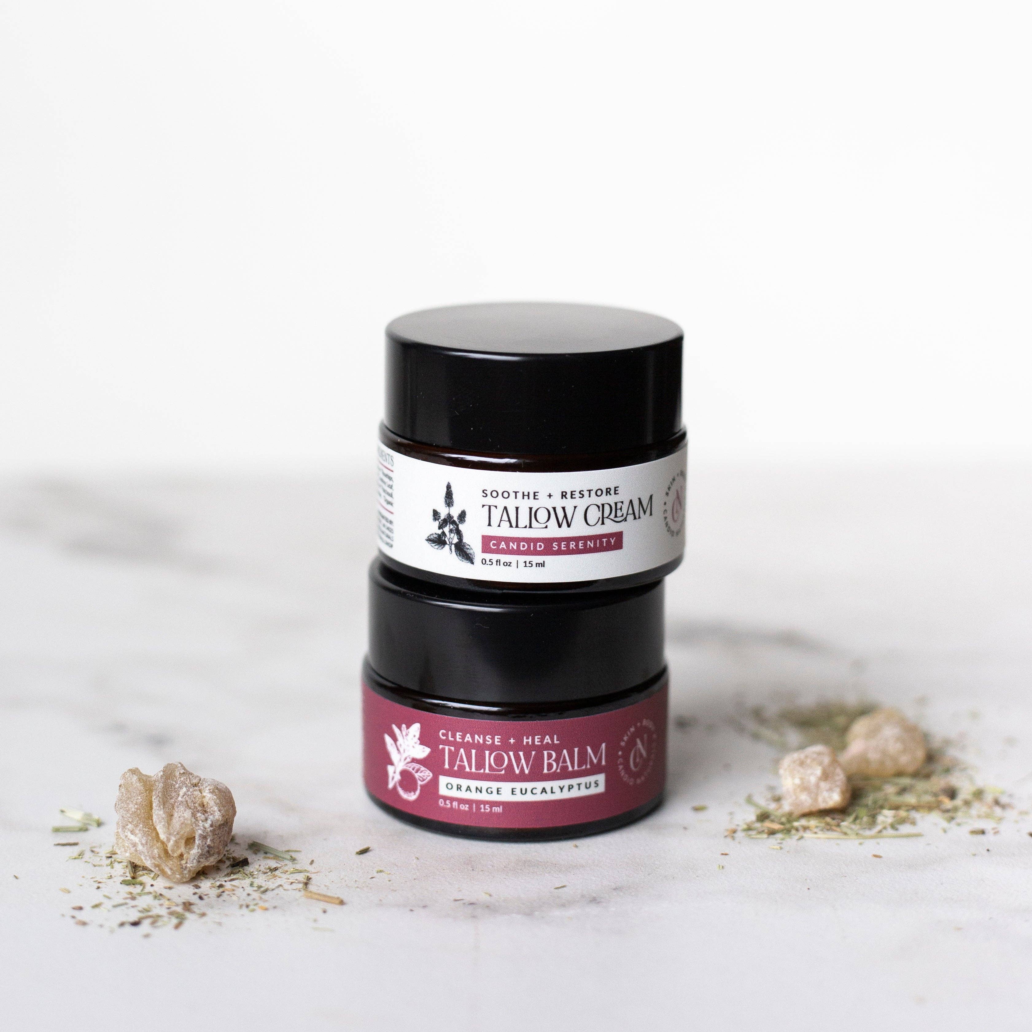 Candid Naturals - Wholesale Facial Care Set/Kit - Herbal Tallow Skin Care Duo | Discovery Set2