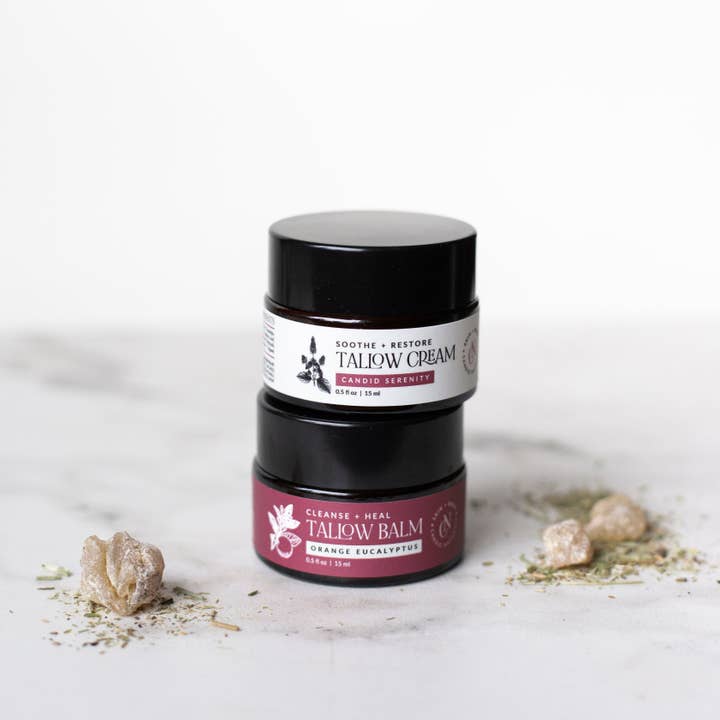 Candid Naturals - Wholesale Facial Care Set/Kit - Herbal Tallow Skin Care Duo | Discovery Set2