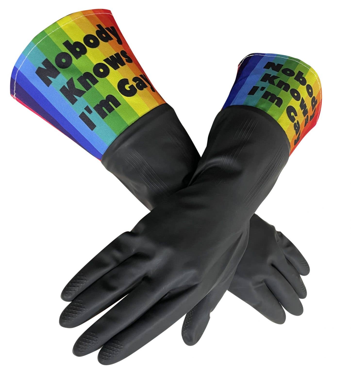 The Diabolical Gift People - Novelty Gifts, Christmas Gifts - Wholesale Gloves - Unisex - W/U Gloves - Nobody Knows I'm Gay Pride Month Gifts LGBTQIA+ - Novelty Gifts0