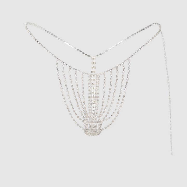 House of Desire - Venta al por mayor Juegos de joyas - TANGA VERTICAL CON STRASS1