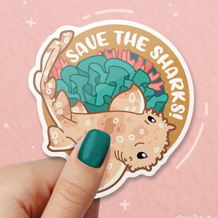 Wobbegong Shark Vinyl klistermärke för wholesale av Byte Size Treasure
