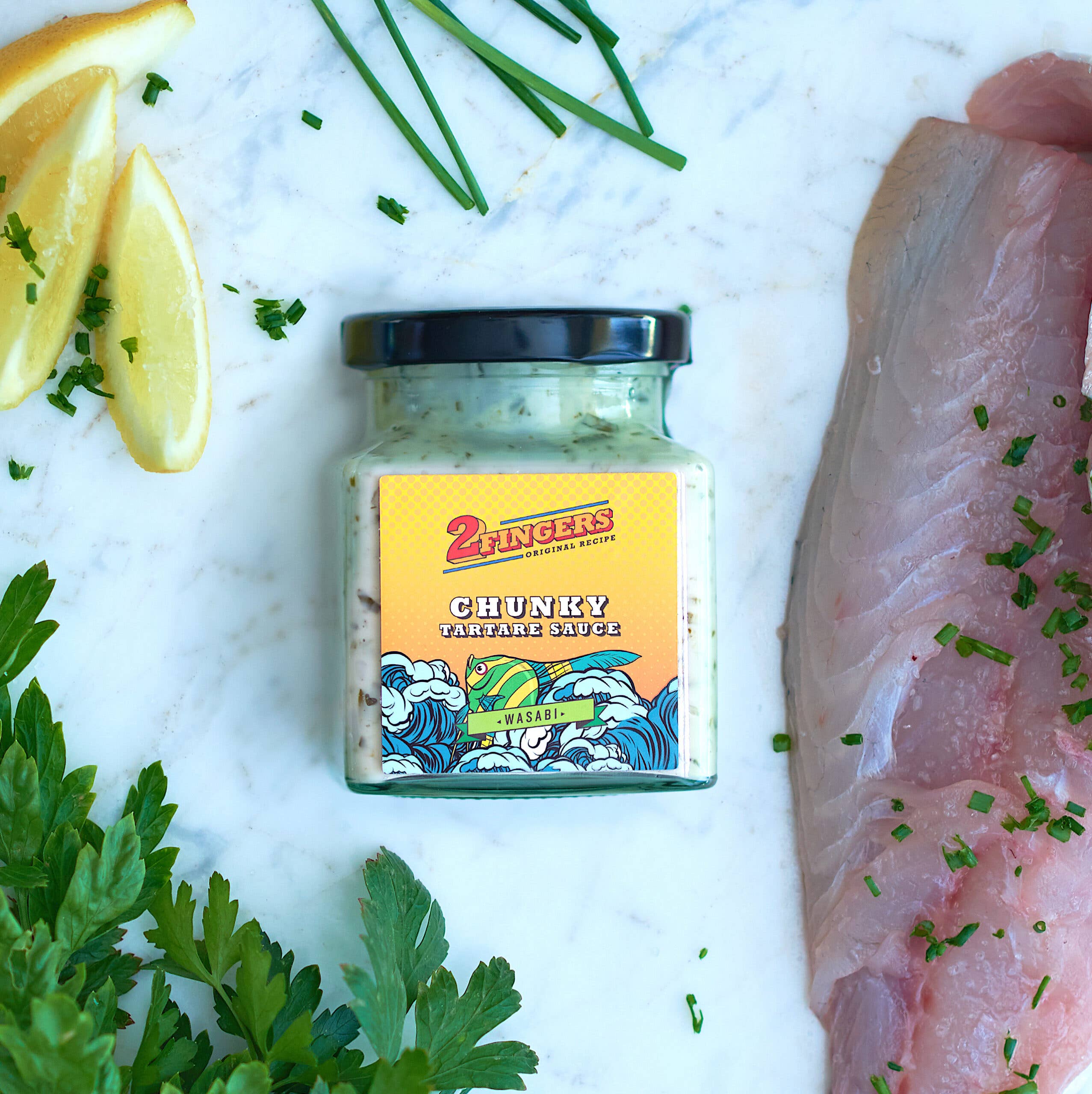 2 Fingers – wholesale Sauce – Wasabi Chunky Tartare Sauce1