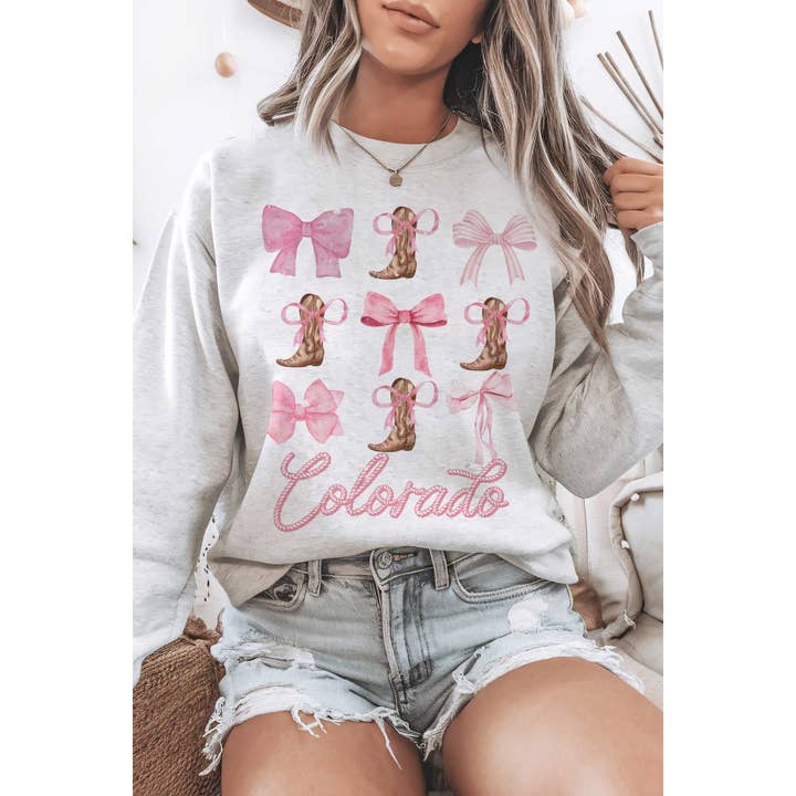 COQUETTE COLORADO Graphic Sweatshirt for wholesale by A. BLUSH CO