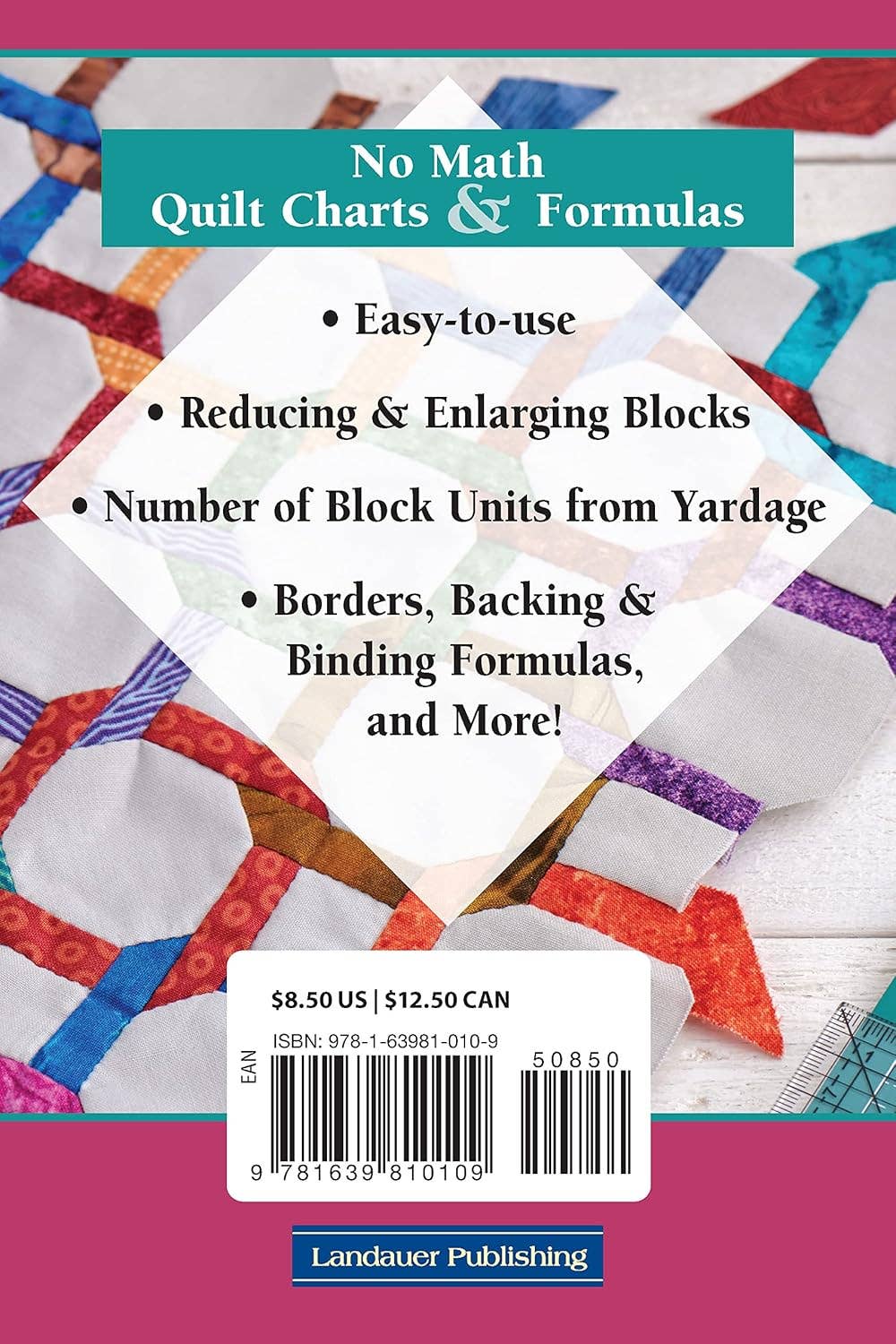 Fox Chapel Publishing - Wholesale Crafts, Hobbies & DIY - No Math Quilt Charts & Formulas1