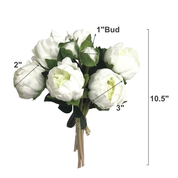 Angel Isabella - Wholesale Artificial Flowers - Case Packed Value-10 Bundles Real Touch Faux Peony bundle