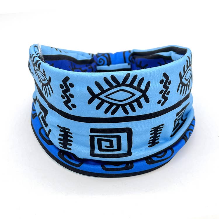 Tourtiwi – wholesale Fashion headband – women's – Colorful Ethnic Tribal Print Headband - Neck Scarf7