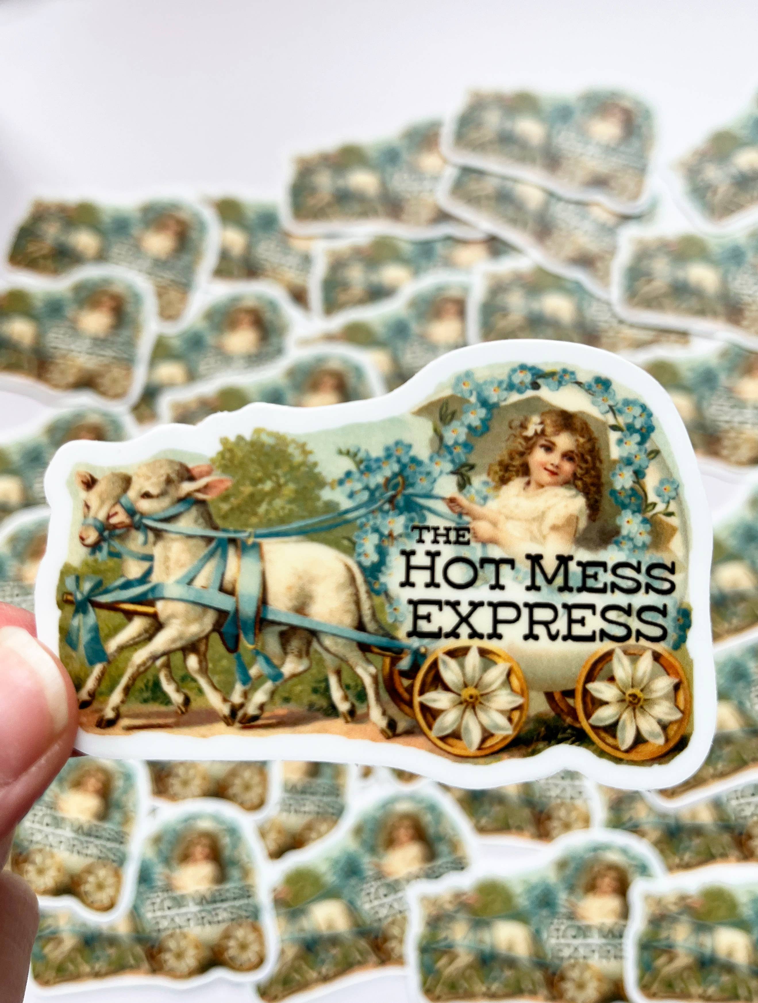 The Coin Laundry - Wholesale Sticker - Hot Mess Express Funny Sticker - Vintage Style Girl2
