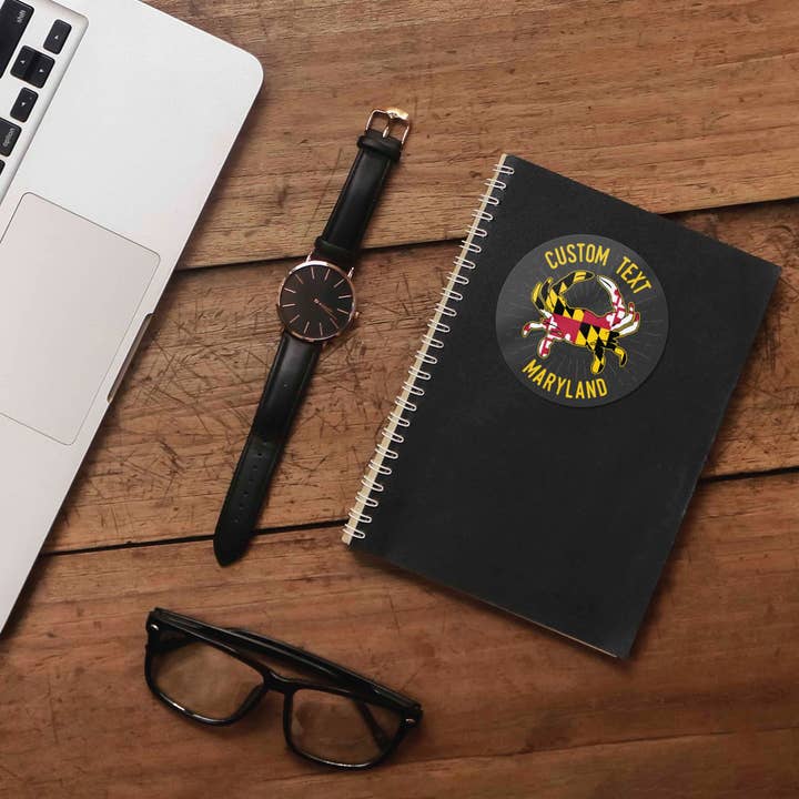 Sentinel Supply - Vendita all'ingrosso Adesivo - Adesivo personalizzato Maryland Crab - Decalcomania Name Drop Chesapeake5