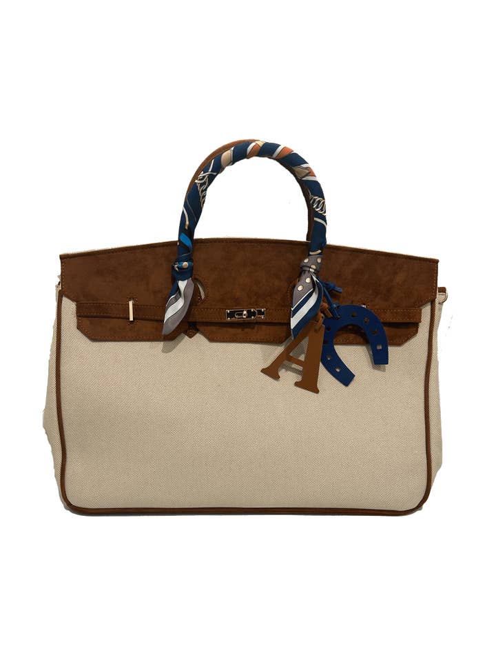 Sundaze Canvas And Brown Suede Large for wholesale by SOCIAL SUNDAZE