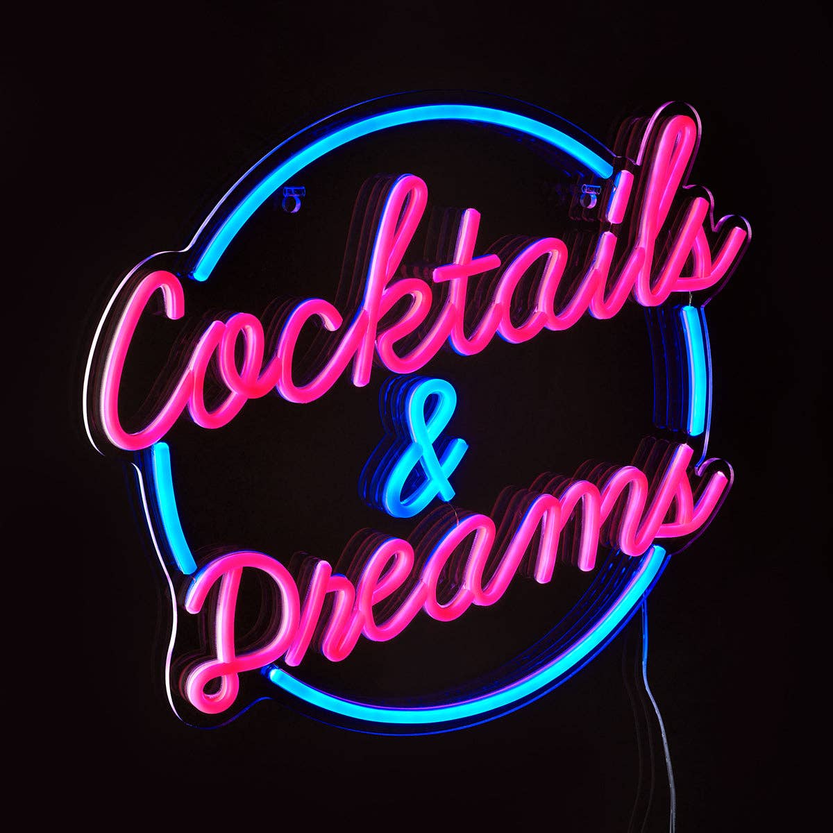 Amber Bright Creations - Vente Enseignes néon - Enseigne au néon LED Cocktails & Rêves1