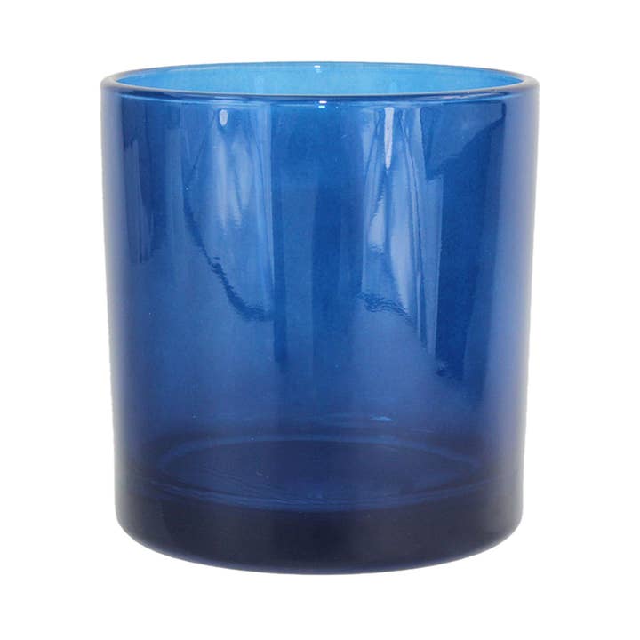 General Wax & Candle Company - Wholesale Candle Holder - 9.5 oz Monticiano Galaxy Blue - Candle Making Glass